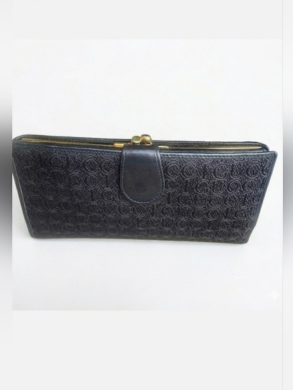 Gucci Vintage Rare Long Wallet W/ Kiss Lock - Euc!